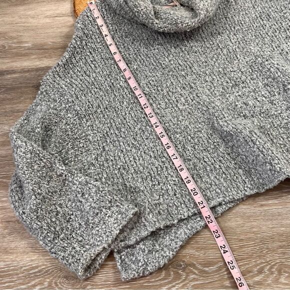 Free people BFF sweater in gray oversized cowl neck women’s size‎ S - Picture 5 of 7